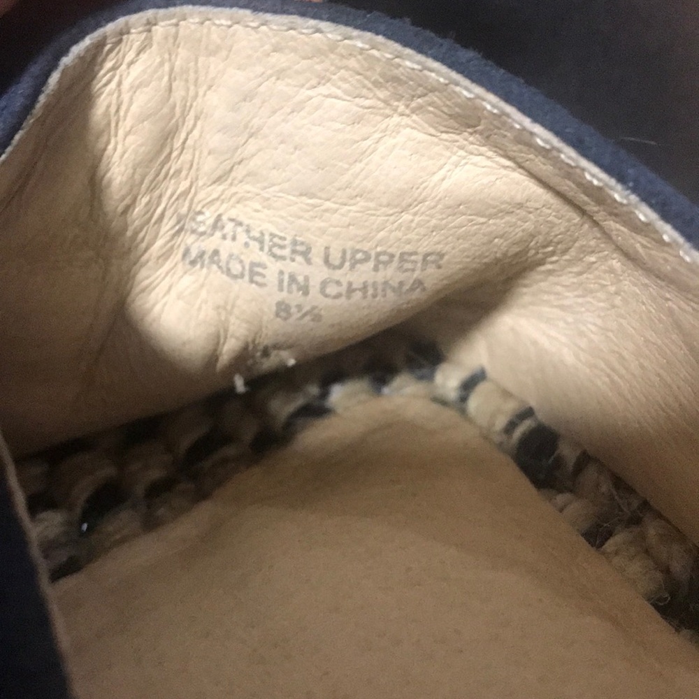 J Slides Flat-Form Navy Espadrilles - image 4